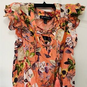INC regal blossom shirt short sleeves NWT